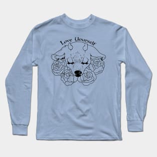 love yourself print Long Sleeve T-Shirt